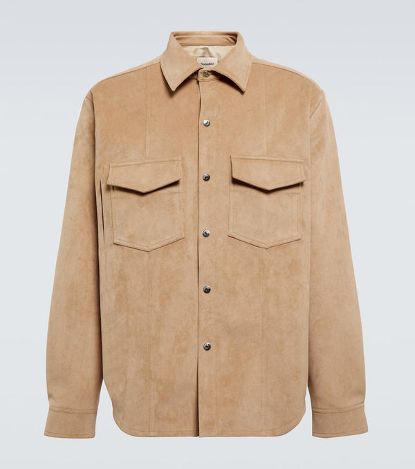 Nanushka Tristo faux suede overshirt