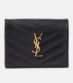 Saint Laurent Cassandre leather flap card case