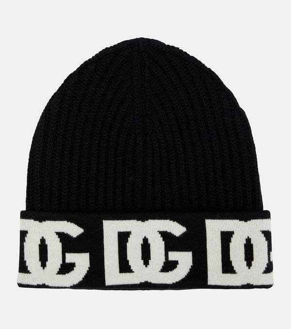 Dolce & Gabbana Jacquard cashmere-blend beanie