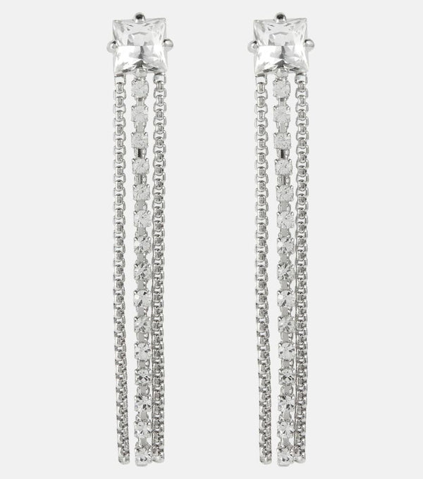 Miu Miu Crystal-embellished drop earrings