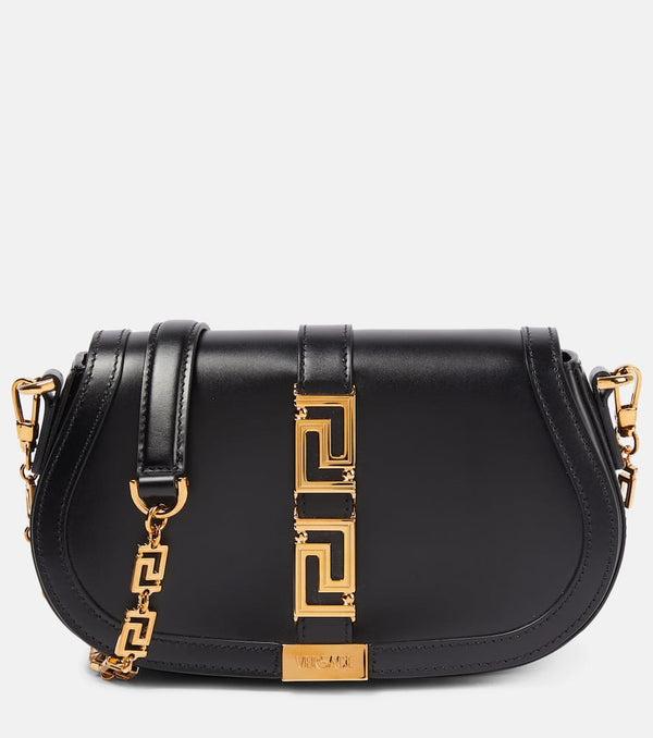 Versace Greca Goddess leather shoulder bag