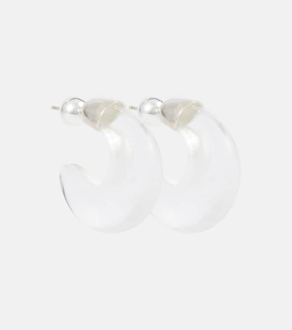 Sophie Buhai Donut sterling silver and quartz hoop earrings