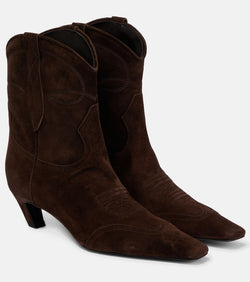 Khaite Dallas suede cowboy boots