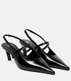 Toteme The Sharp leather slingback pumps