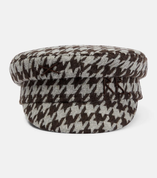 Ruslan Baginskiy Houndstooth baker boy cap