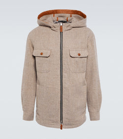 Giorgio Armani Hooded virgin wool blouson