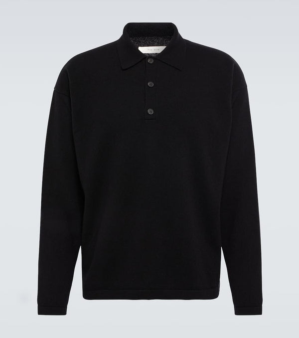 The Row Djon cashmere polo sweater