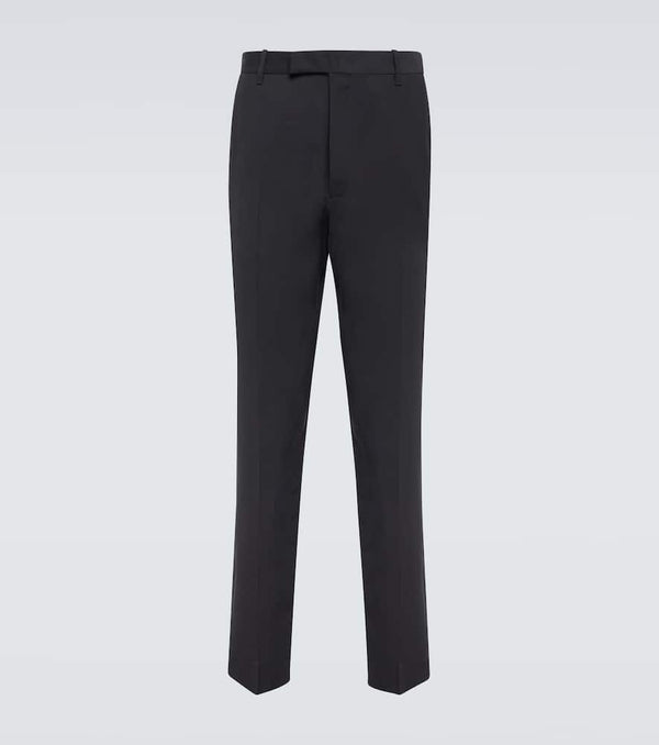 The Row Elijah straight-leg silk-blend georgette pants