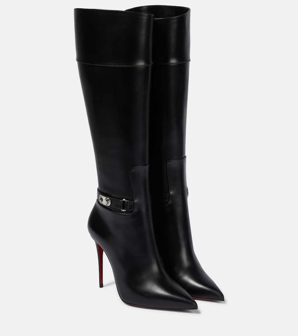 Christian Louboutin Lock Kate Botta leather knee-high boots