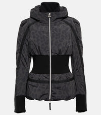 Jet Set Raffaella leopard-print ski jacket