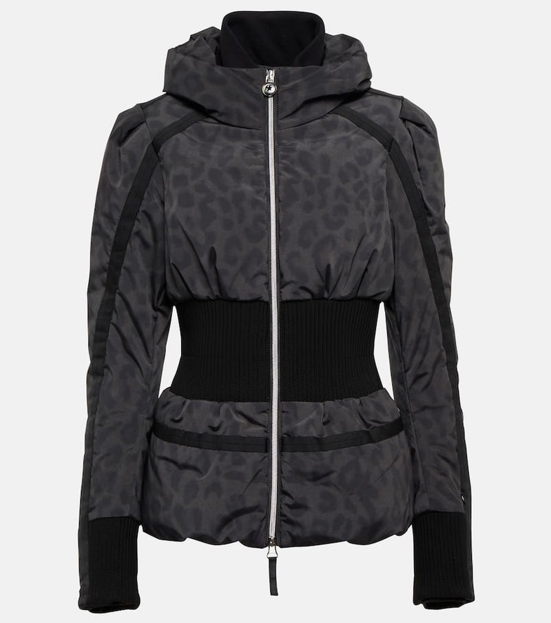 Jet Set Raffaella leopard-print ski jacket