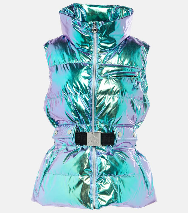 Jet Set Clara Met metallic puffer vest