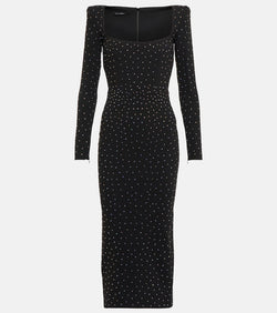 Alex Perry Tiernan embellished crêpe midi dress