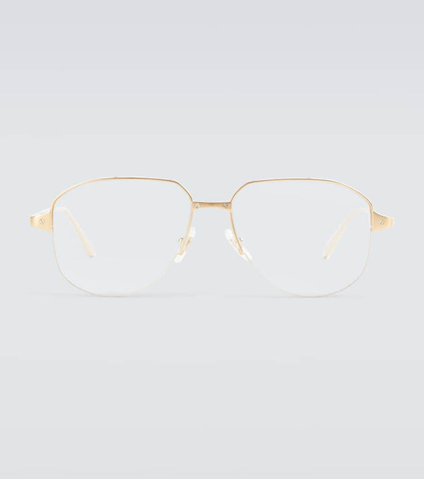 Cartier Eyewear Collection Aviator metal glasses