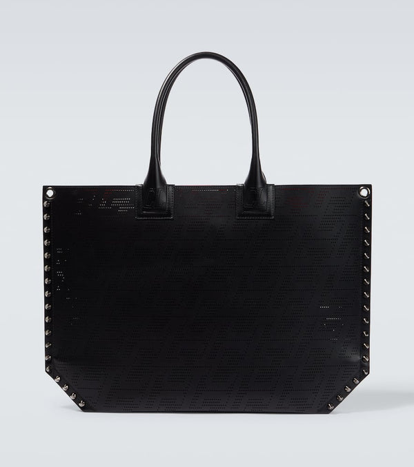 Christian Louboutin Laser-cut leather tote bag