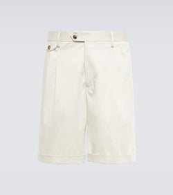 Lardini Cotton-blend satin shorts