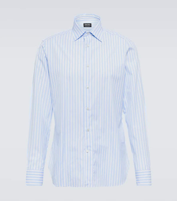 Zegna Striped cotton shirt