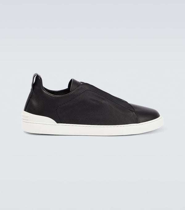 Zegna Triple Stitch leather sneakers