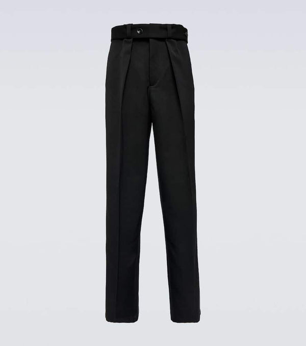 Jil Sander Mid-rise wide-leg wool pants