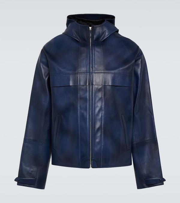 Berluti Hooded leather jacket