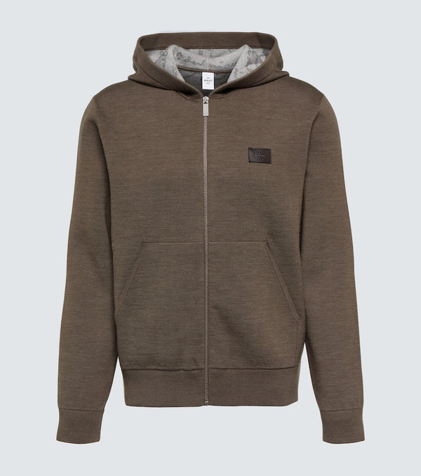 Berluti Zip-up wool blend hoodie