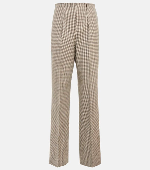 Fendi Houndstooth high-rise straight pants