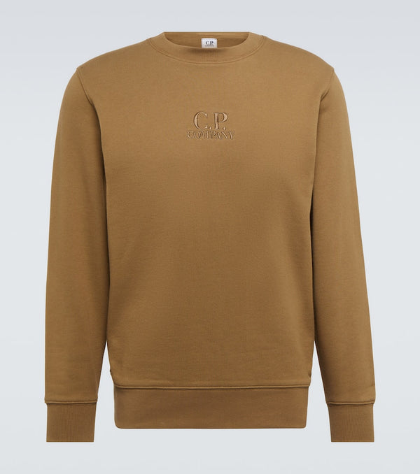 C.P. Company Logo-embroidered cotton sweatshirt