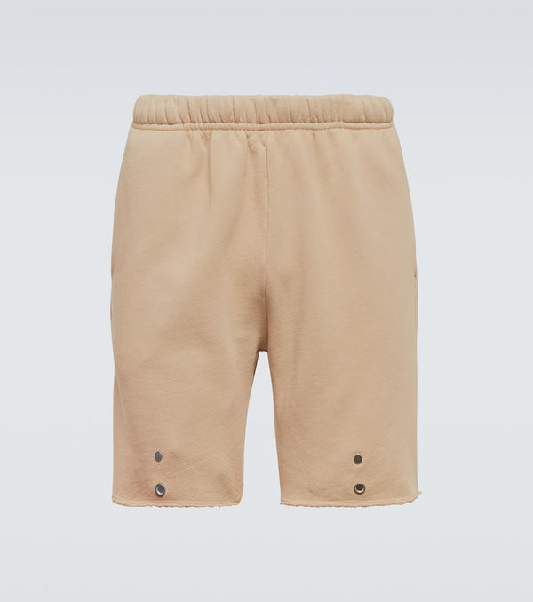 Les Tien Snap-front cotton sweatshorts