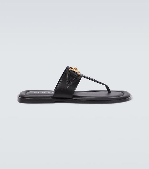 Versace Medusa leather thong sandals