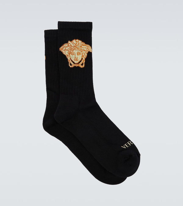 Versace La Medusa cotton-blend socks