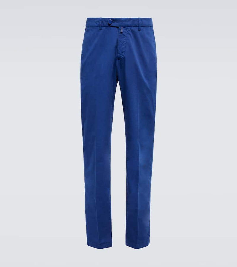 Kiton Straight cotton-blend pants