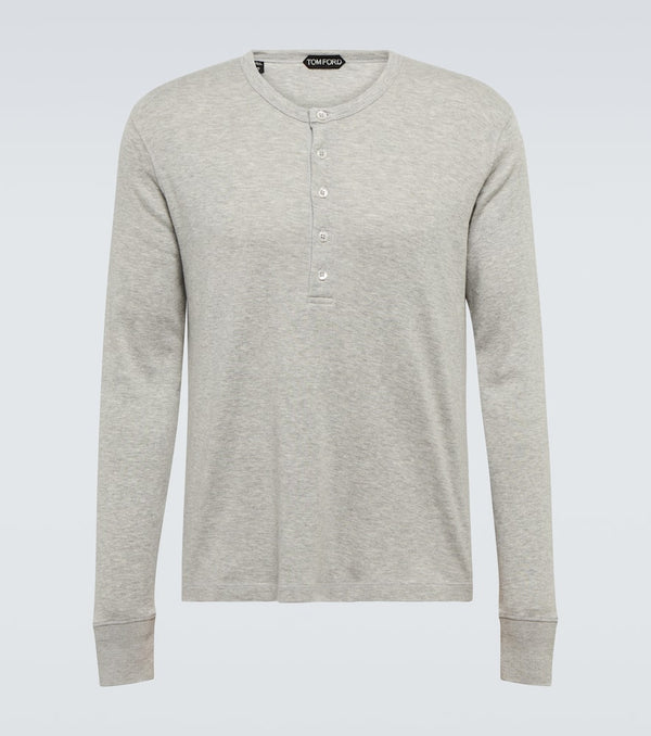 Tom Ford Jersey Henley shirt