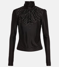Rabanne Embellished turtleneck top