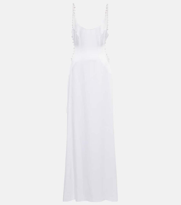 Galvan Bridal Pearled Cove cutout gown