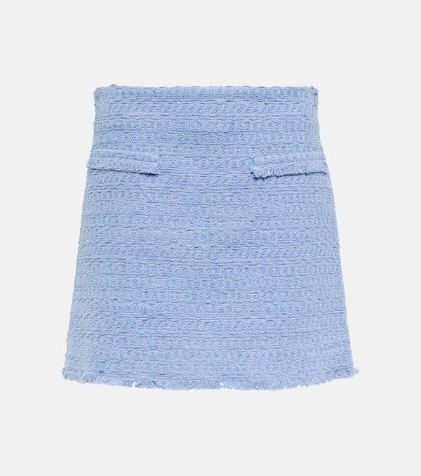 Oscar de la Renta Cotton-blend miniskirt