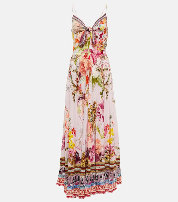 Camilla Embellished silk maxi dress