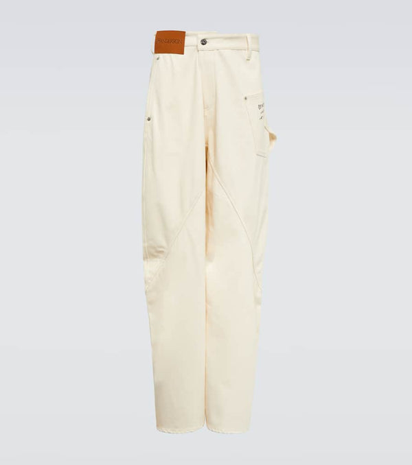 JW Anderson Wide-leg denim cargo pants