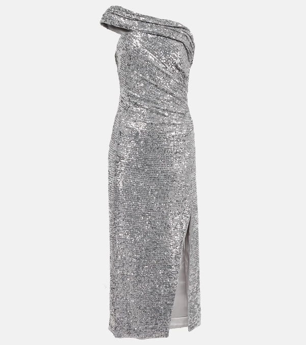 Simkhai Embellished asymmetric midi dress