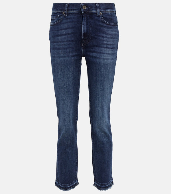 7 For All Mankind The Straight Crop high-rise jeans