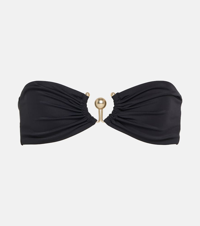 Christopher Esber Embellished bandeau bikini top