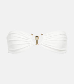 Christopher Esber Hook-embellished bandeau bikini top