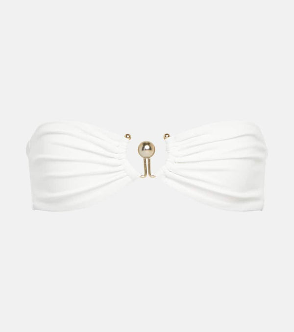 Christopher Esber Hook-embellished bandeau bikini top