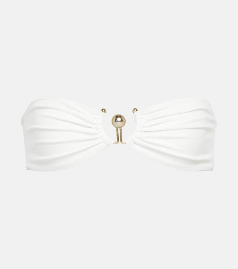 Christopher Esber Hook-embellished bandeau bikini top