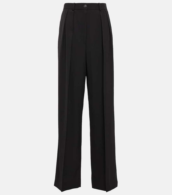 The Row Igor high-rise wide-leg pants