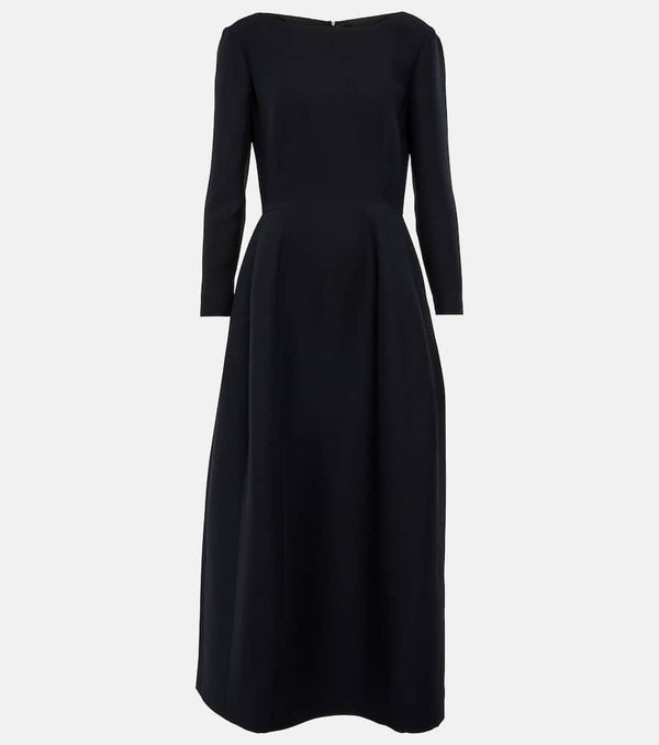 The Row Lilibet wool and silk midi dress