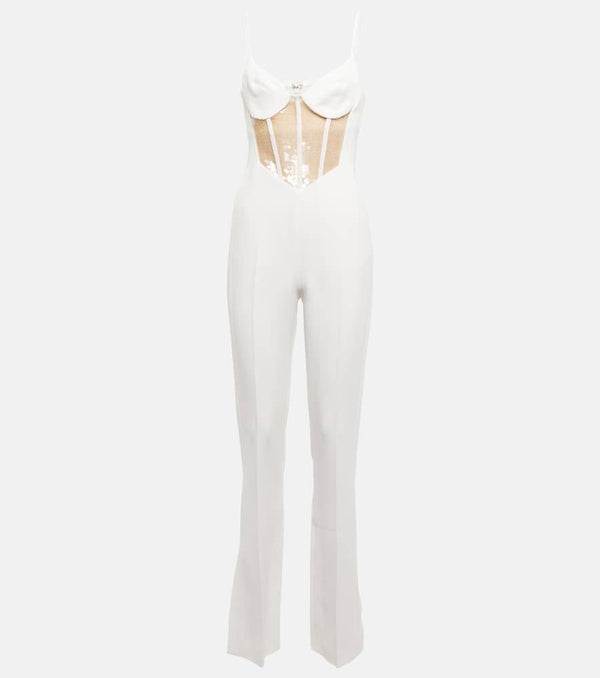 David Koma Sequined cutout cady jumpsuit