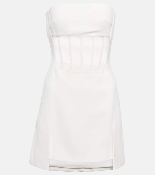 David Koma Mesh-trimmed minidress