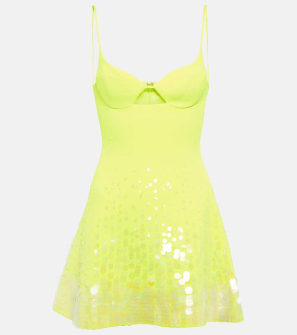 David Koma Paillettes embellished minidress