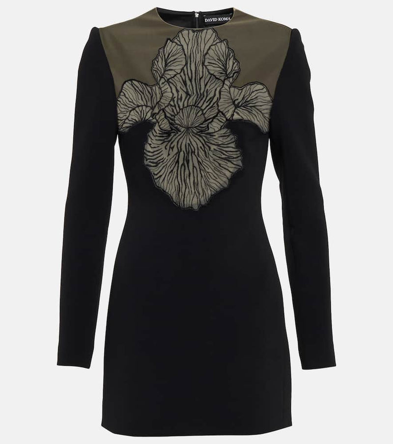 David Koma Macrame-detail minidress