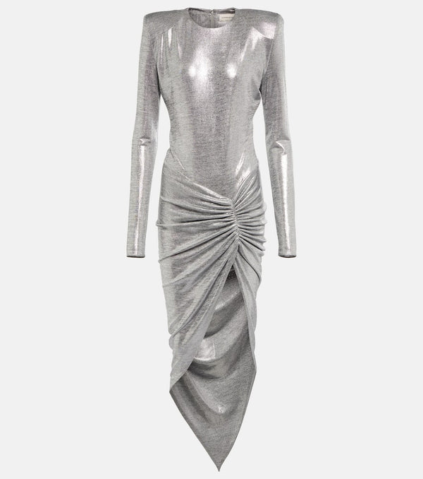 Alexandre Vauthier Metallic jersey midi dress